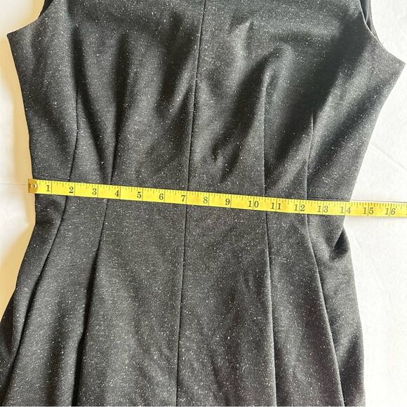THEORY Dress Wool Blend Sleeveless Fit & Flare Speckled Gray 6 Quiet Luxury - Picture 10 of 12
